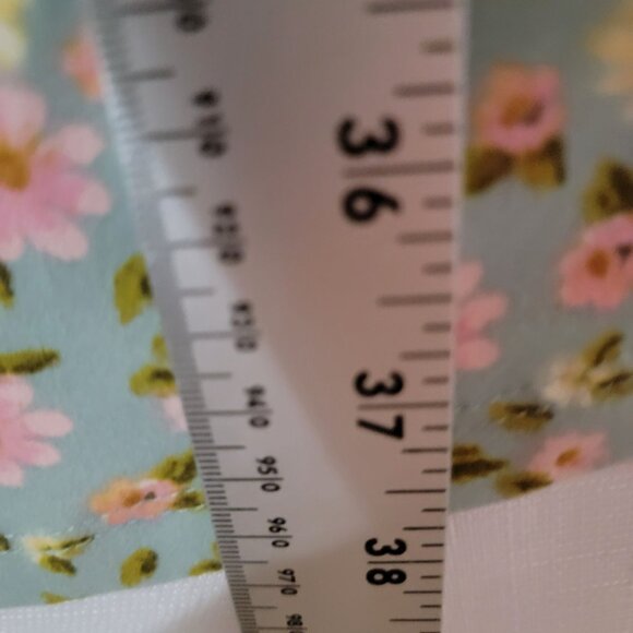 Full Circle Trends Womens Lounge Dress Sz 3X 3/4 Sleeves Green & Pink Floral - Picture 4 of 13